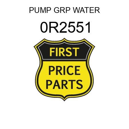 PUMP GRP WATER 0R2551