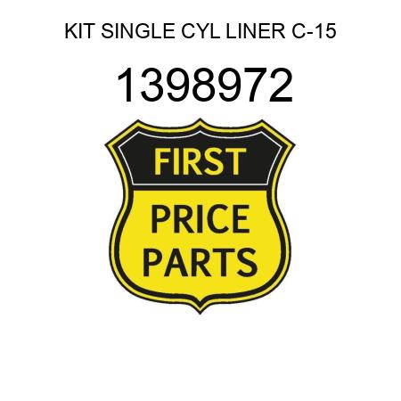 KIT SINGLE CYL LINER C-15 1398972