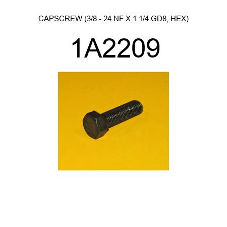 CAPSCREW (3/8 - 24 NF X 1 1/4 GD8, HEX) 1A2209