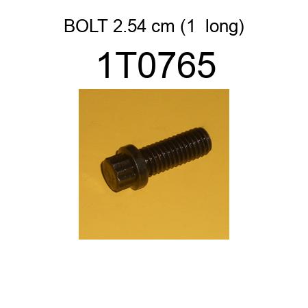 BOLT 2.54 cm (1  long) 1T0765