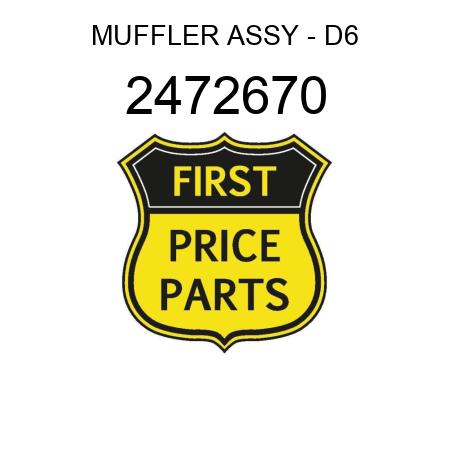MUFFLER ASSY - D6 2472670