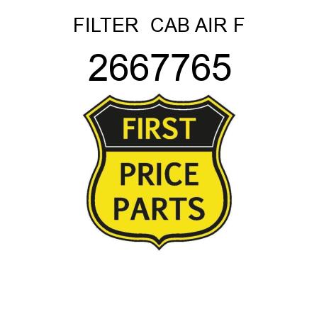 FILTER  CAB AIR F 2667765