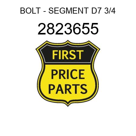 SEGMENT BOLT - 3/4 X 2-3/8 UNF 60 ( 2823655