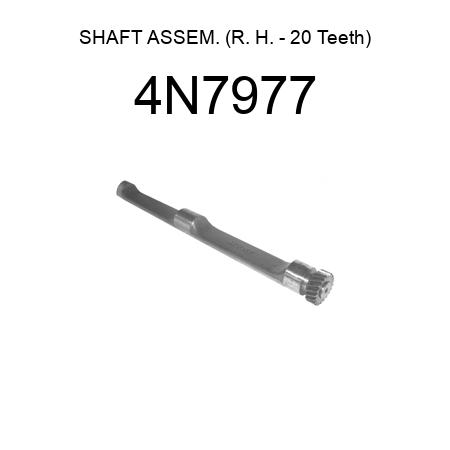 SHAFT ASSEM. (R. H. - 20 Teeth) 4N7977