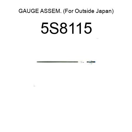 GAUGE ASSEM. (For Outside Japan) 5S8115