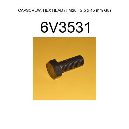 CAPSCREW, HEX HEAD (HM20 - 2.5 x 45 mm G8) 6V3531