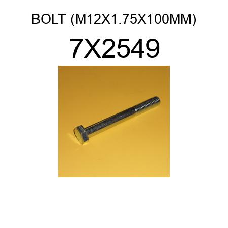 BOLT (M12X1.75X100MM) 7X2549