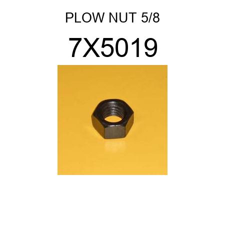 PLOW NUT 5/8 7X5019