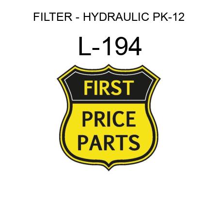 FILTER - HYDRAULIC PK-12 L-194