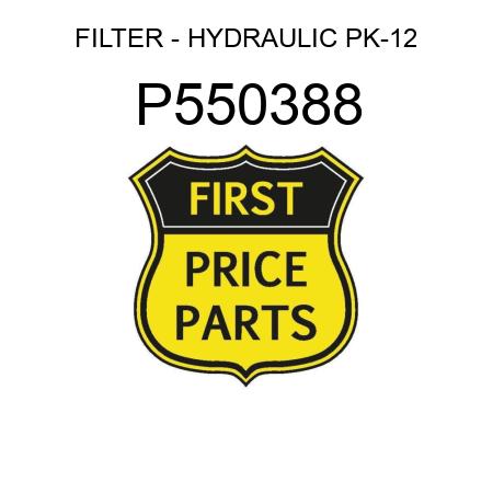 FILTER - HYDRAULIC PK-12 P550388