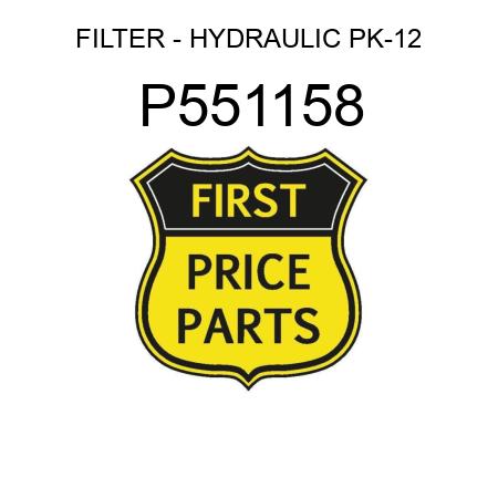 FILTER - HYDRAULIC PK-12 P551158