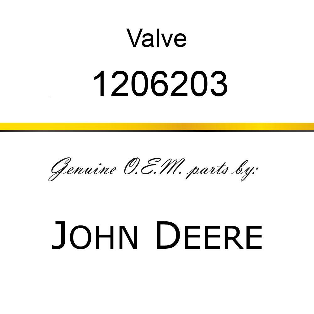 Valve - RELIEF VALVE 1206203