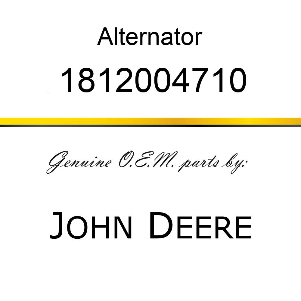 Alternator - ALTERNATOR 1812004710