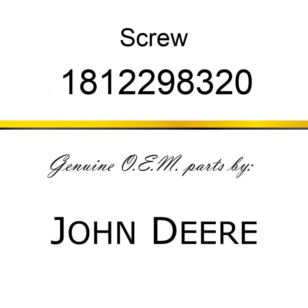 Screw - SCREW, RR END COVER 1812298320