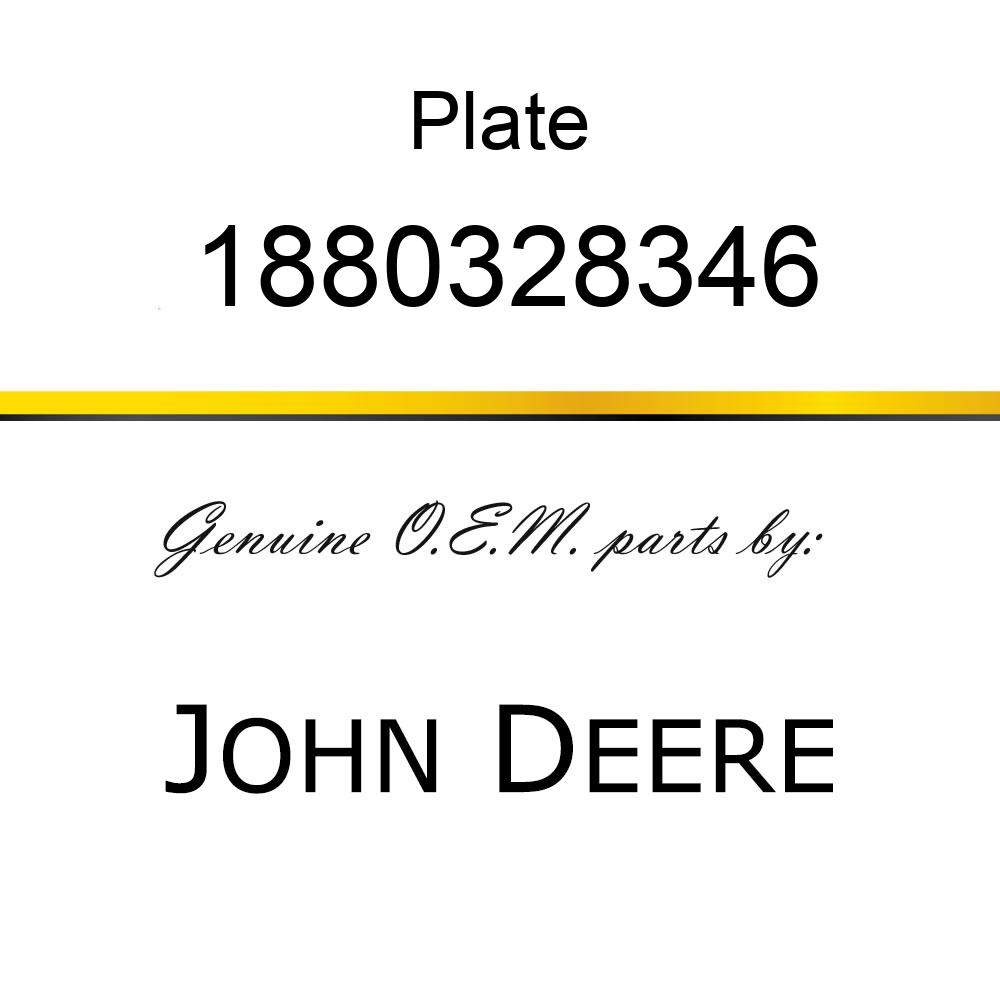 Plate - PLATE-BUTT G22 1880328346