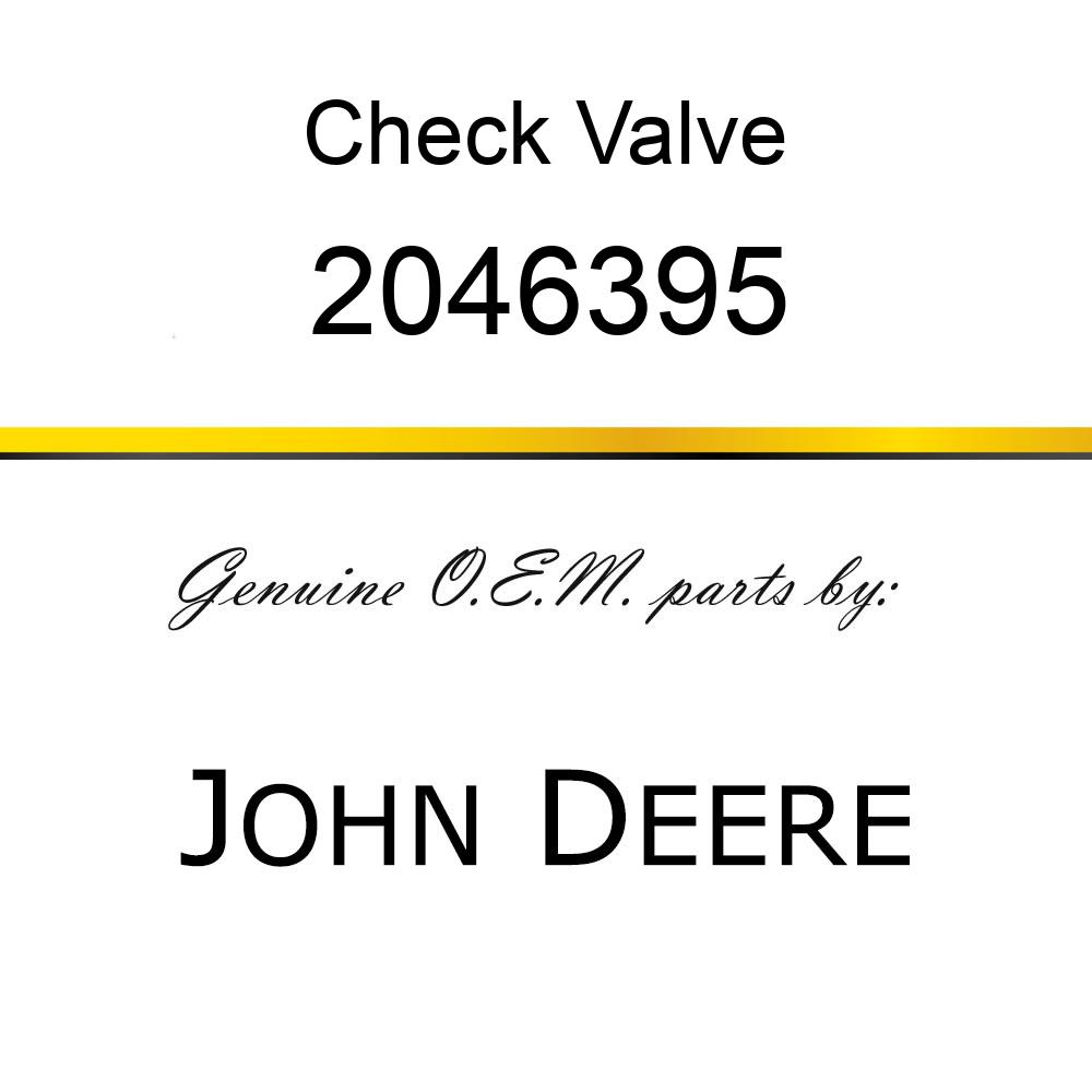 Check Valve - VALVE,CHECK 2046395