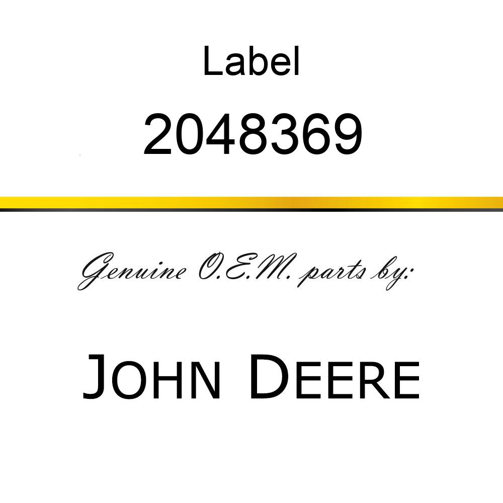 Label - NAME-PLATE 2048369