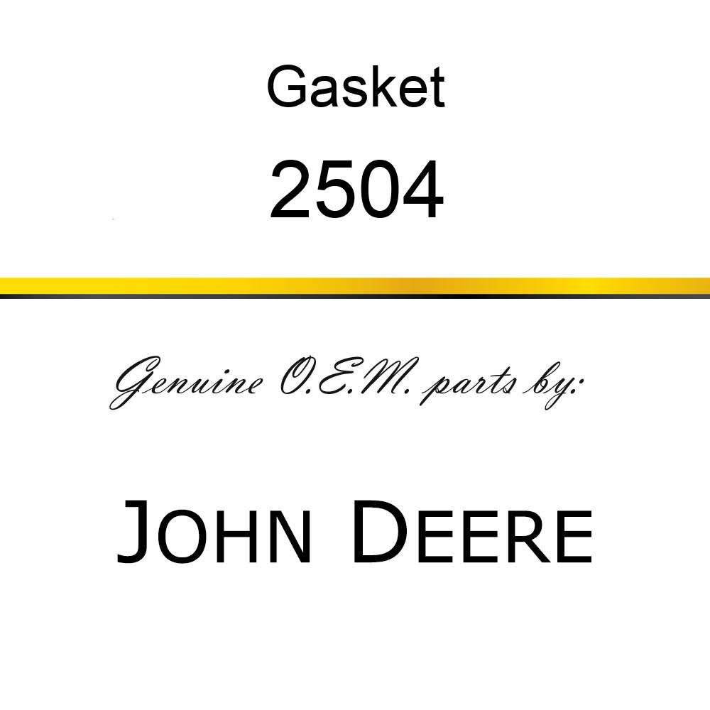 Gasket - GASKET COVER 2504