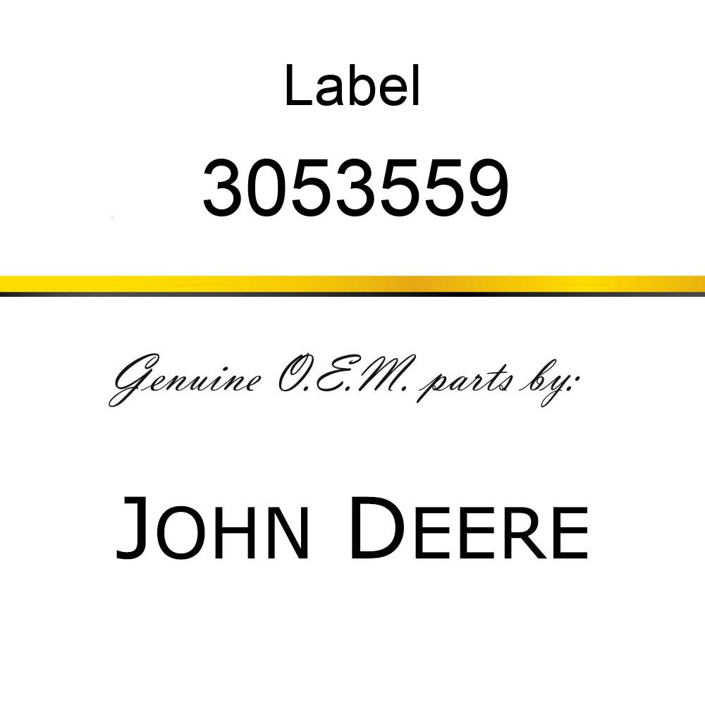 Label - NAME-PLATE 3053559