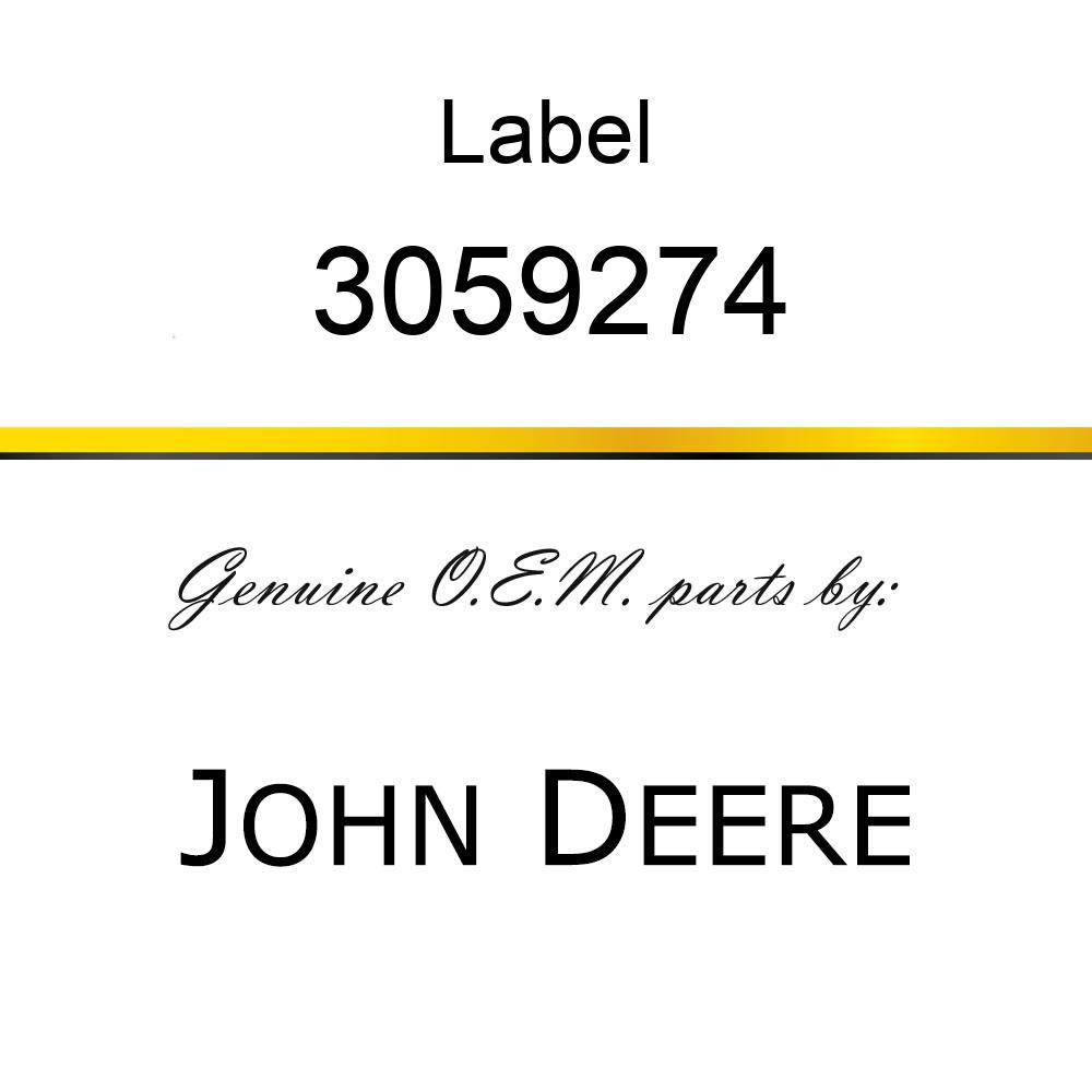 Label - NAME-PLATE 3059274