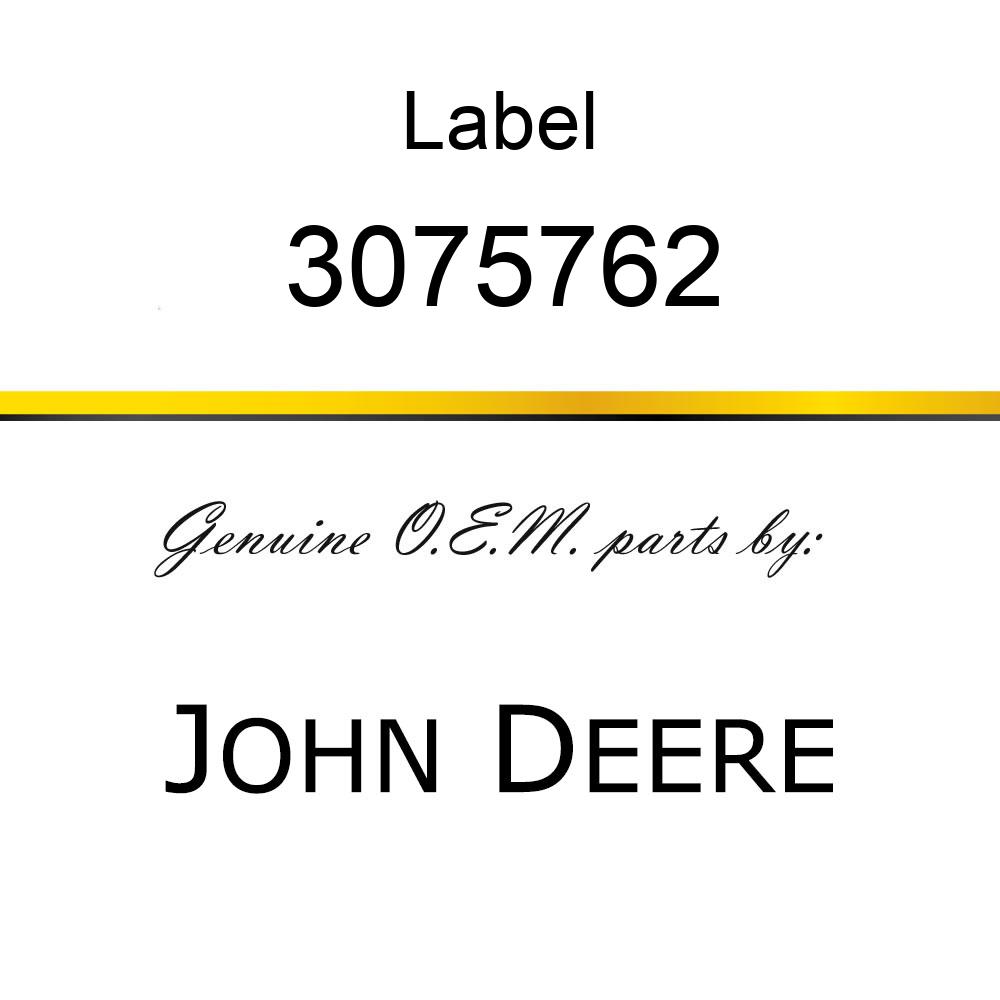 Label - NAME-PLATE 3075762