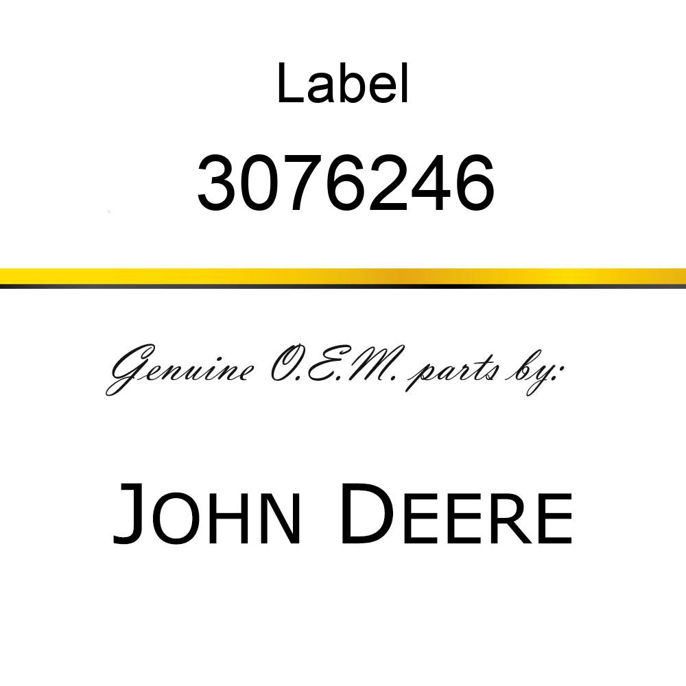 Label - NAME-PLATE 3076246