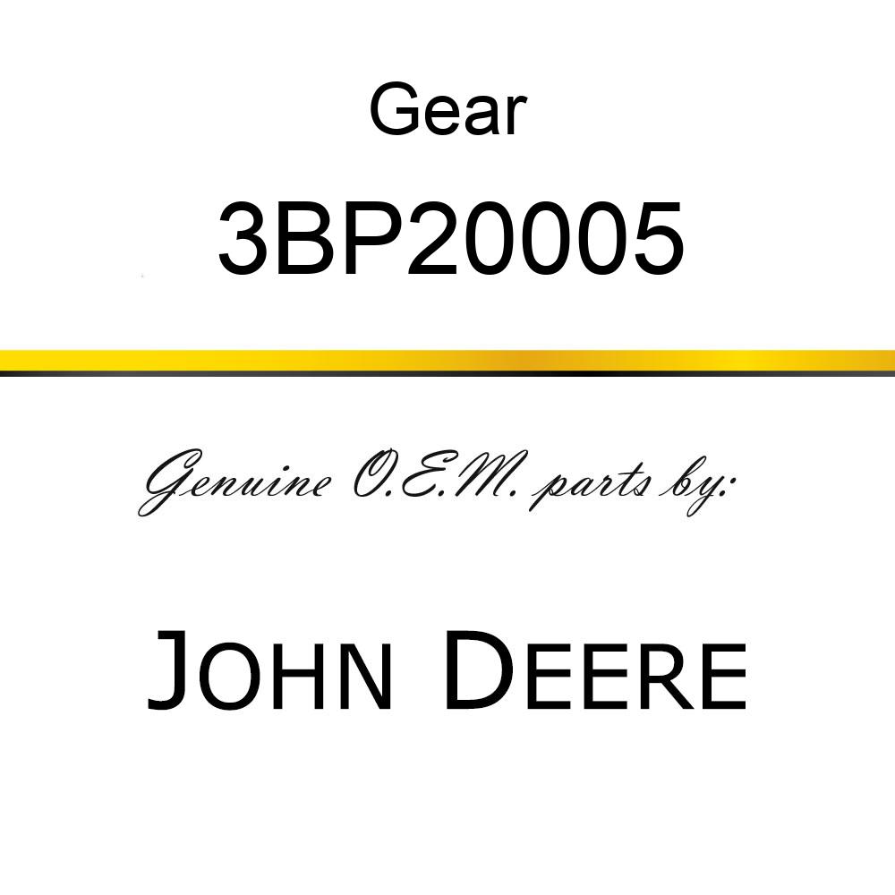 Gear - CRANKSHAFT GEAR 3BP20005