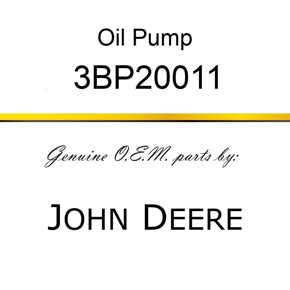 Oil Pump - OIL PUMP ASSEMBLY 3BP20011