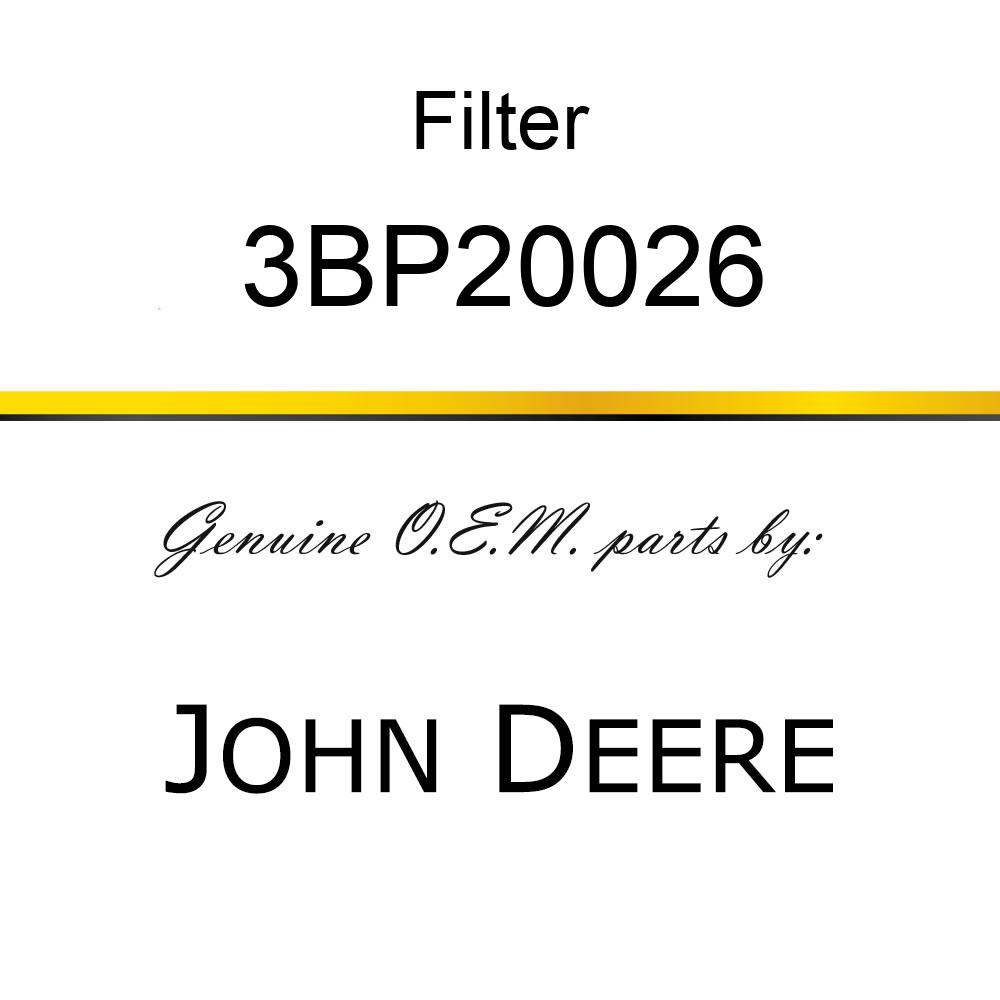 Filter - FUEL FILTER 3BP20026