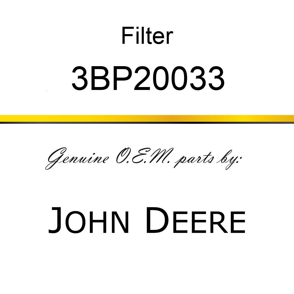 Filter - FUEL FILTER (7085) 3BP20033