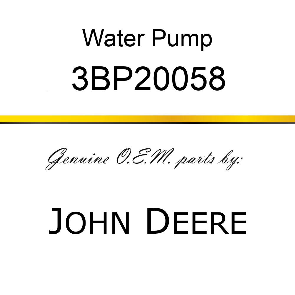 Water Pump - WATER PUMP ASSEMBLY 3BP20058