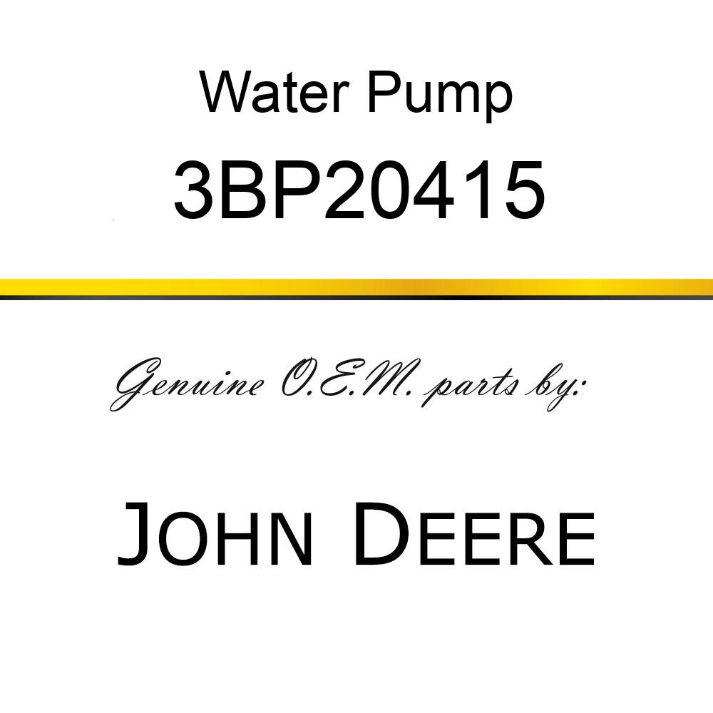 Water Pump - WATER PUMP (87801637) 3BP20415