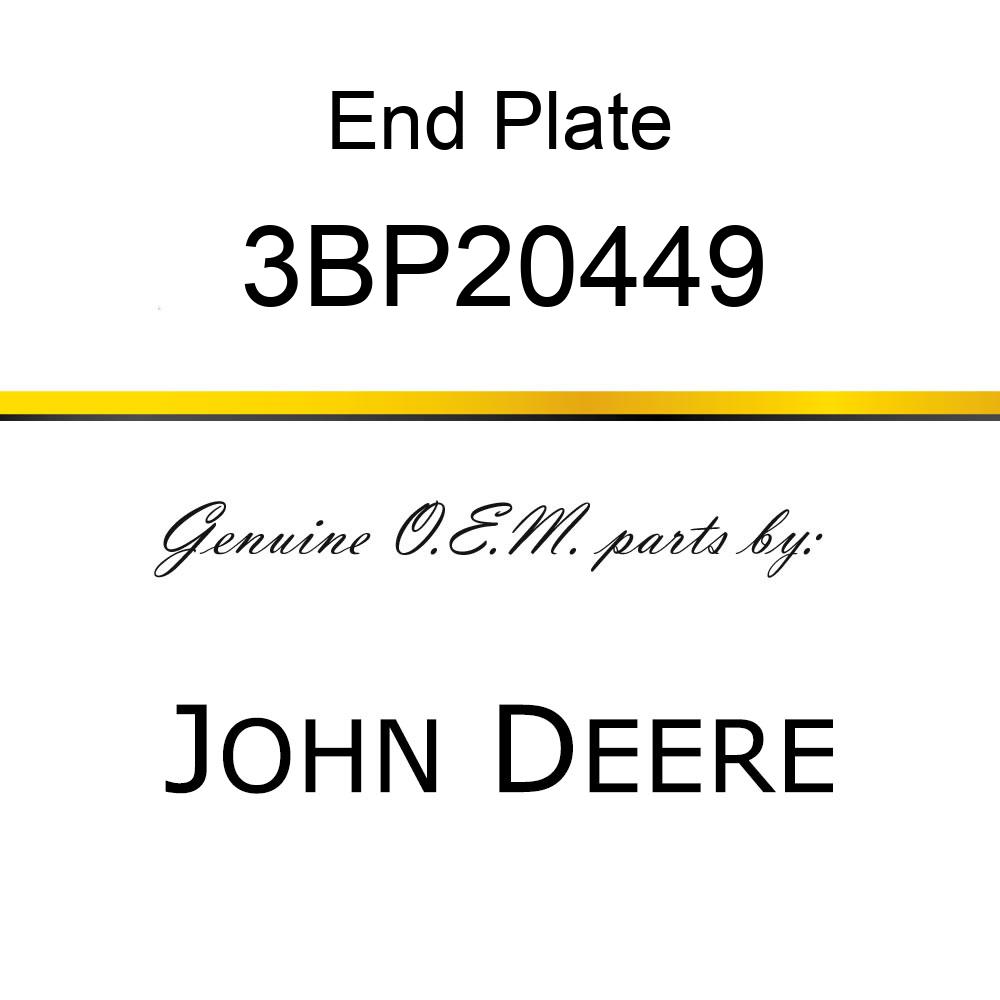 End Plate - BAFFLE, CONTROL VALVE 3BP20449