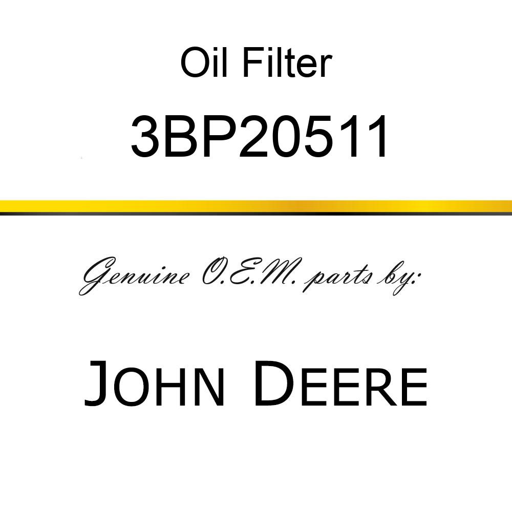 Oil Filter - ENGINE OIL FILTER (JDT) 3BP20511