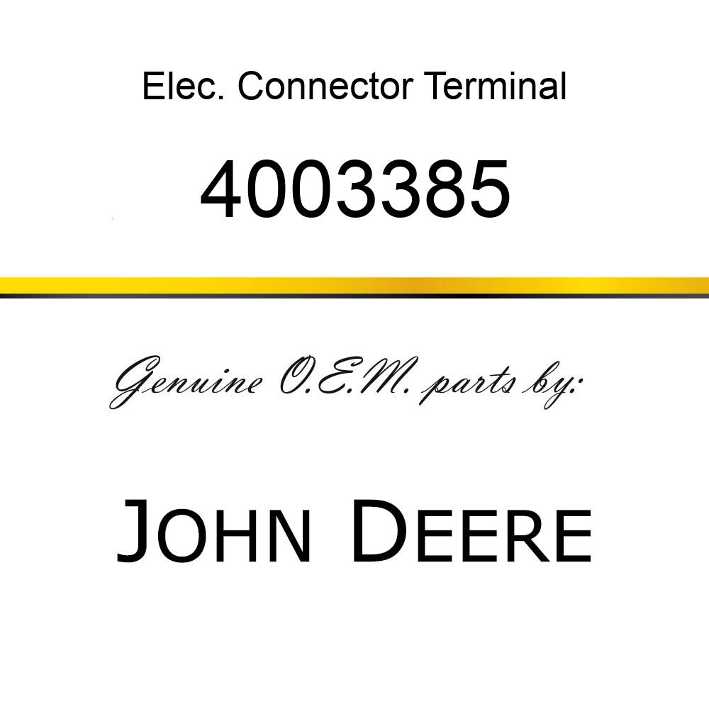 Elec. Connector Terminal - ELEC CINNECTOR TERMINAL, SOC 4003385