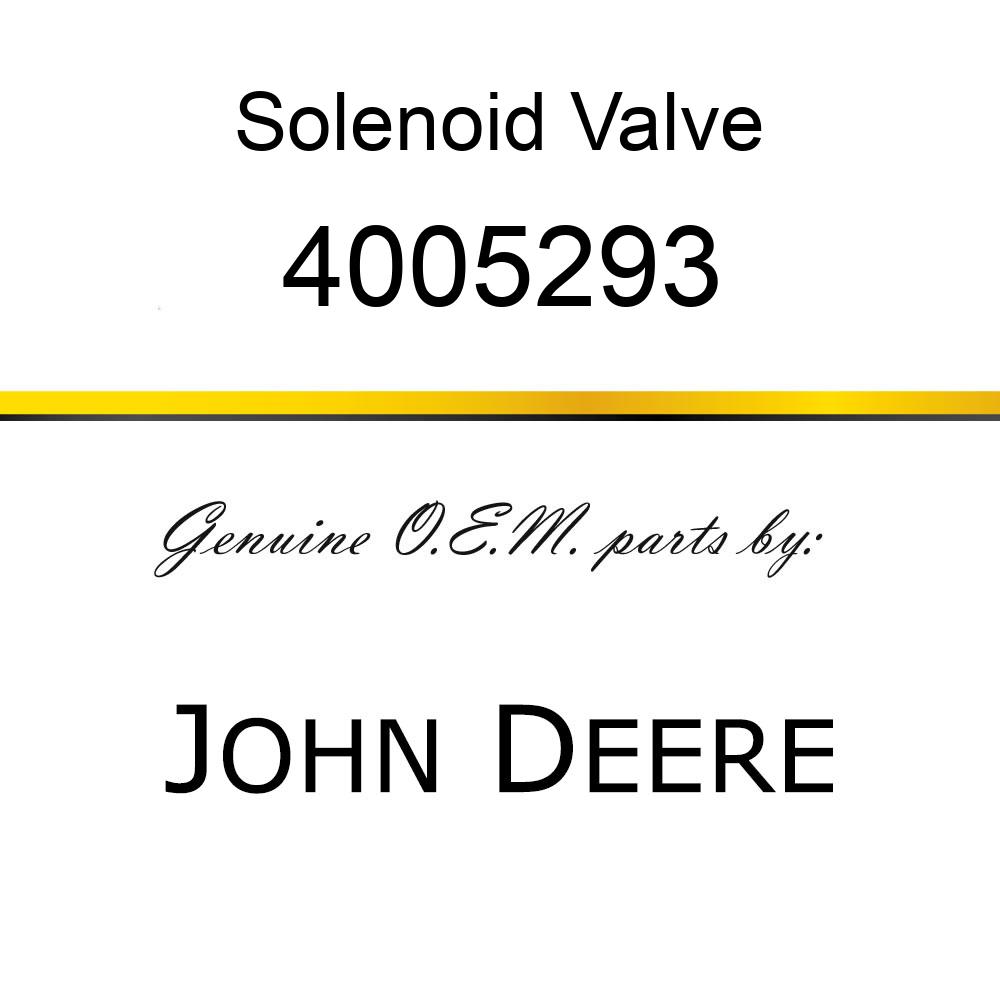 Solenoid Valve - SOLENOID VALVE 4005293