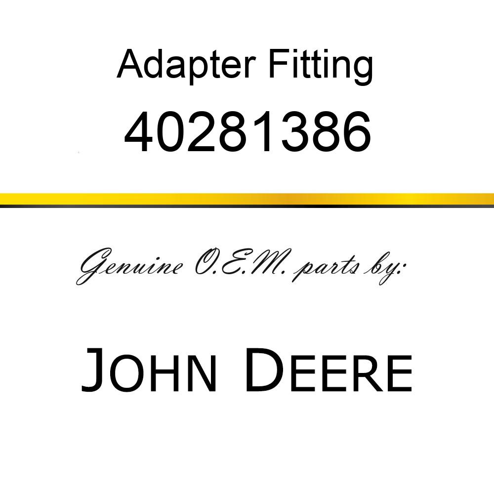 Adapter Fitting - .ASM,PUMP ADAPTER `D` 40281386
