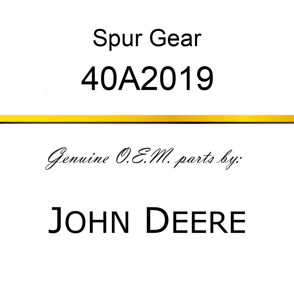 Spur Gear - SPUR GEAR 40A2019