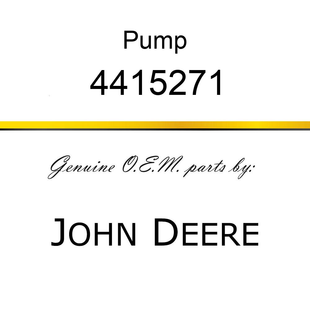 Pump - PUMP,PISTON (STD) 4415271