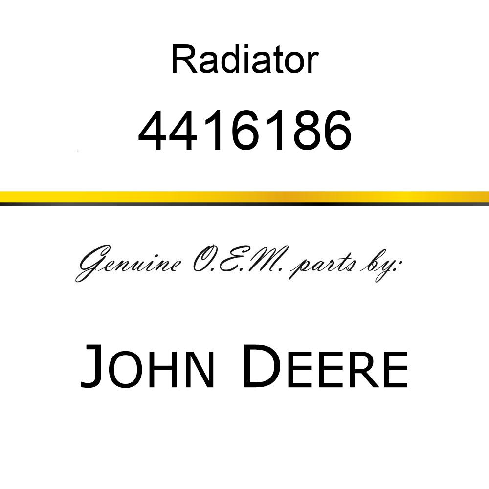 Radiator - RADIATOR 4416186
