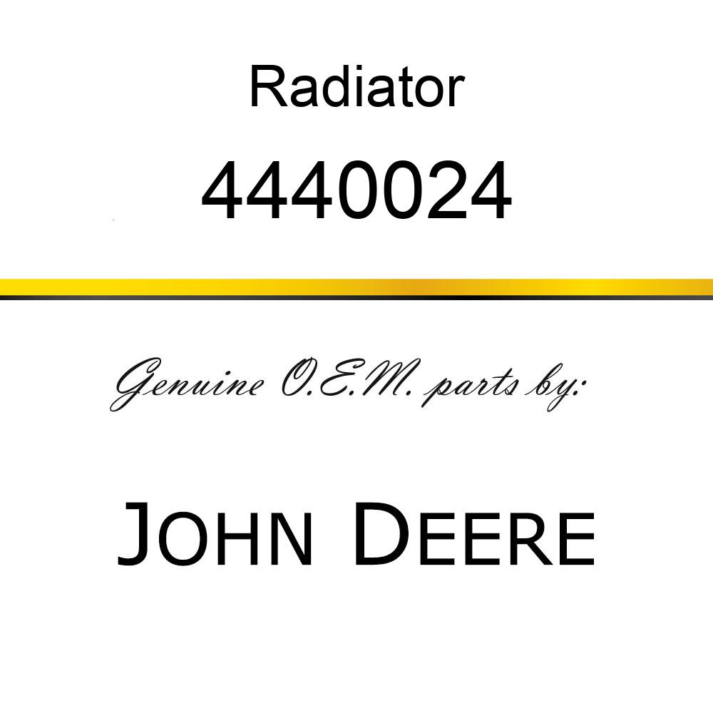 Radiator - RADIATOR 4440024