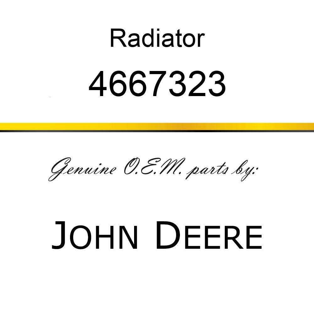 Radiator - RADIATOR 4667323