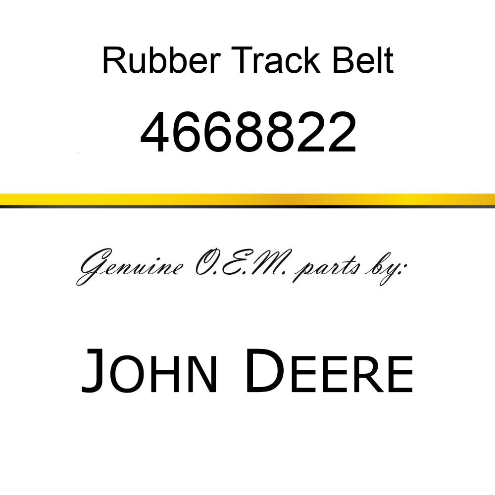 Rubber Track Belt - RUBBER CRAWLER SHOE 4668822