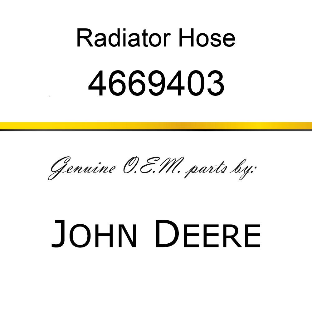 Radiator Hose - HOSEWATER 4669403