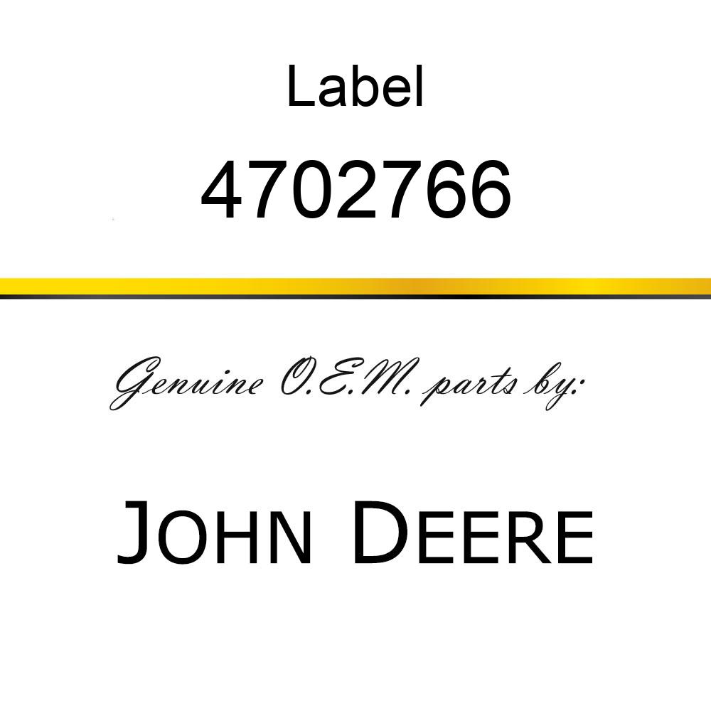 Label - LABEL, FUSE BOX 4702766