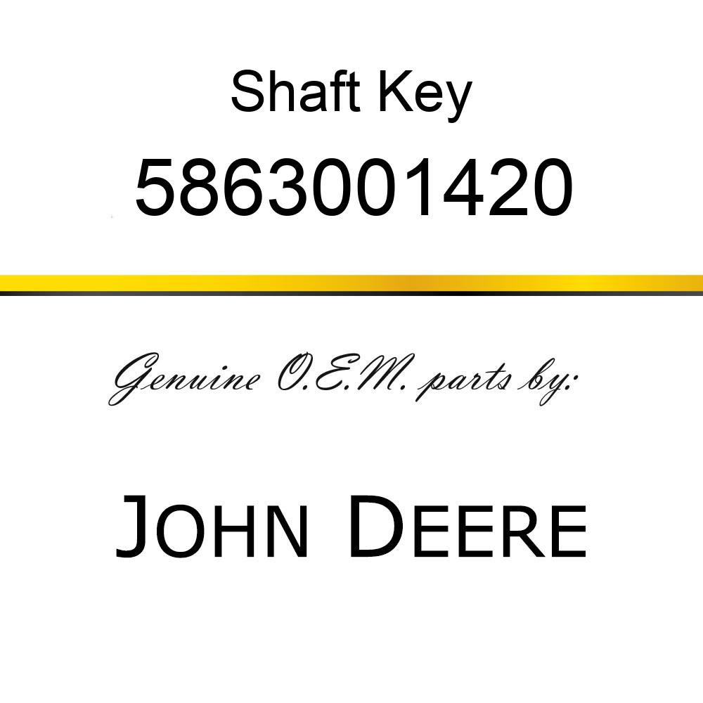 Shaft Key - KEY,  FEATHER, CRANKSHAFT 5863001420