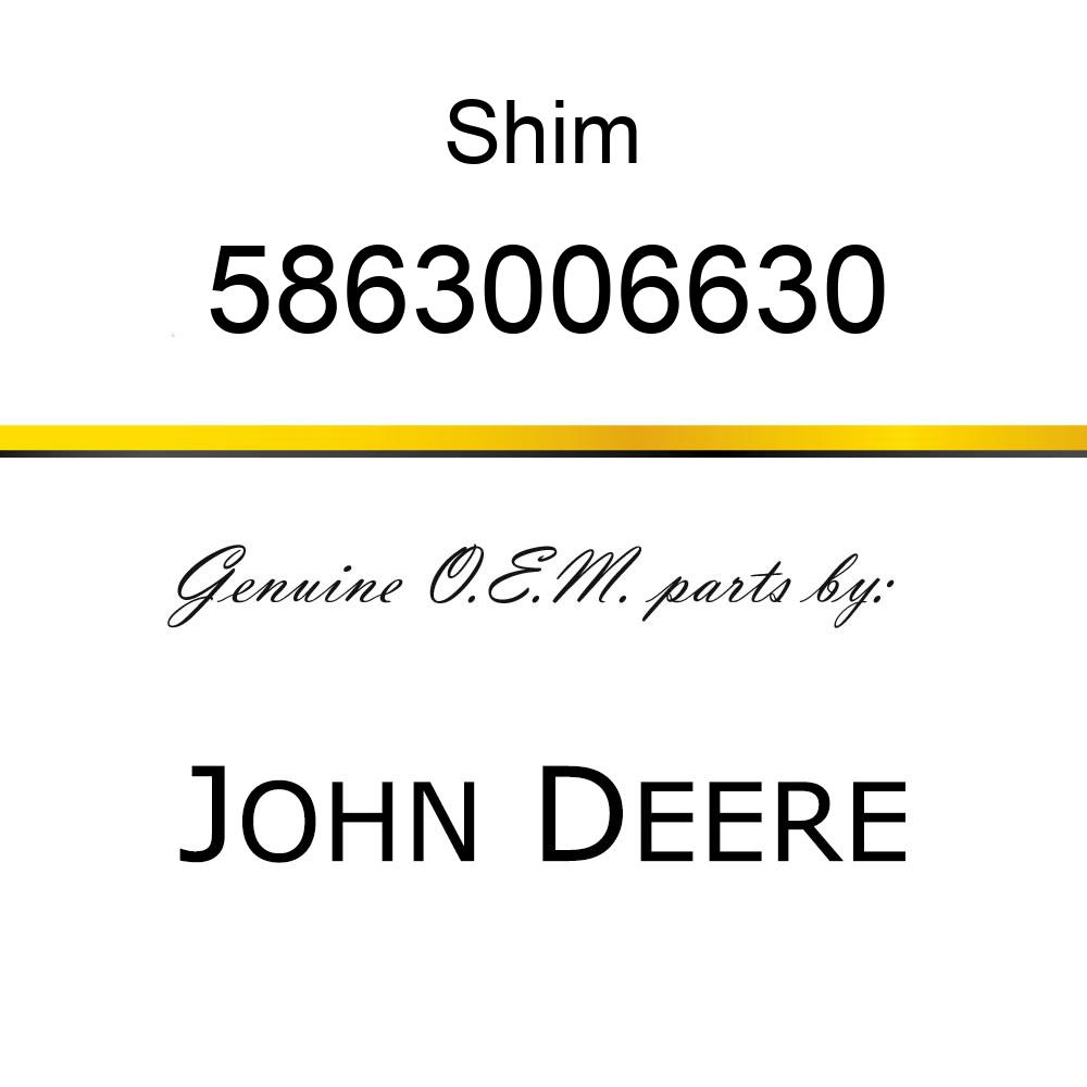 Shim - SHIM,  INJ PUMP 5863006630