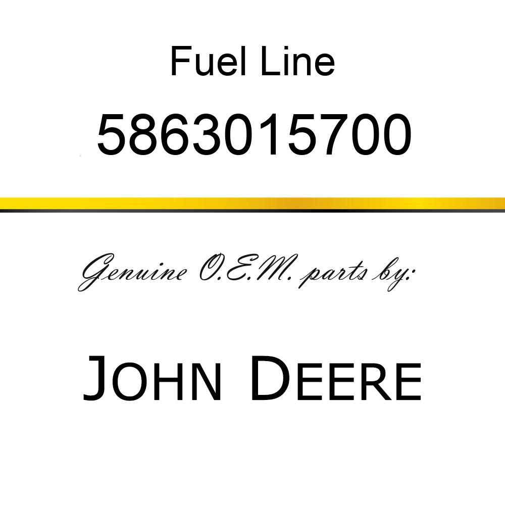 Fuel Line - PIPE,  FUEL, NOZZLE LEAK OFF 5863015700