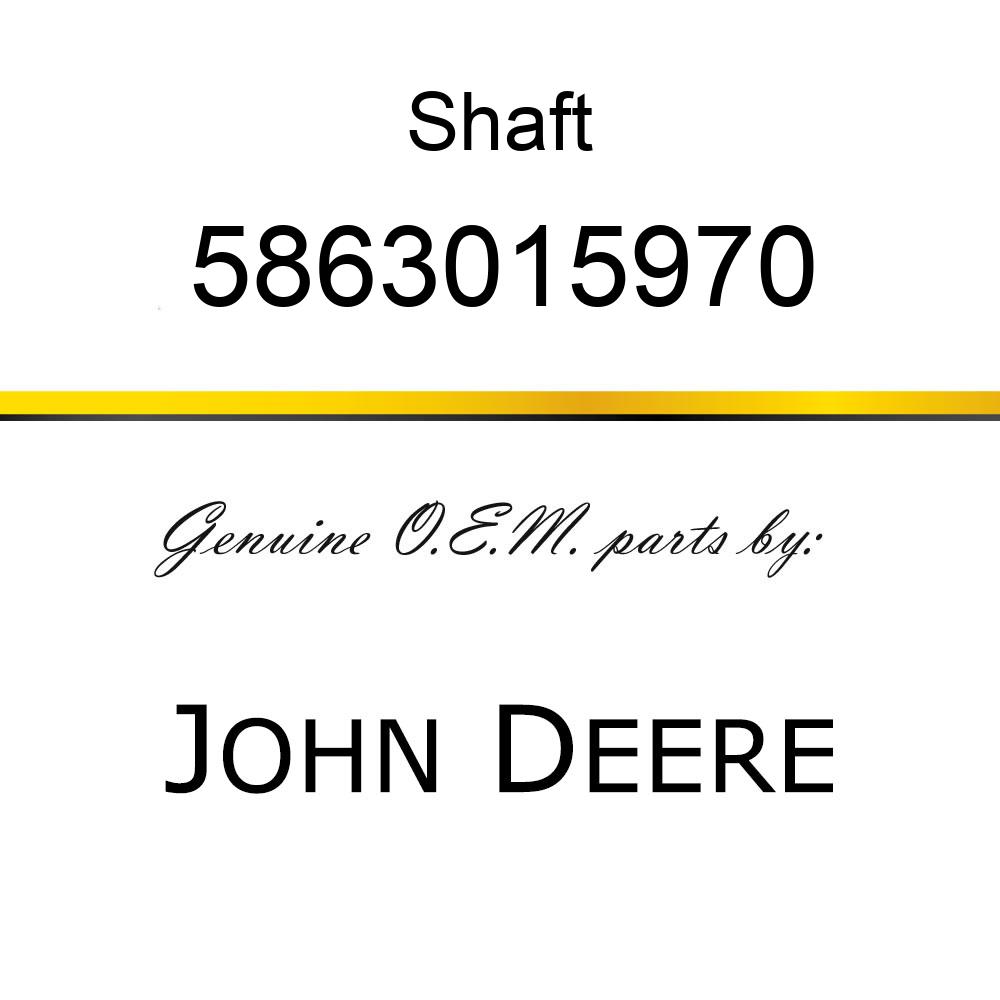Shaft - SHAFT,GEAR STARTER 5863015970