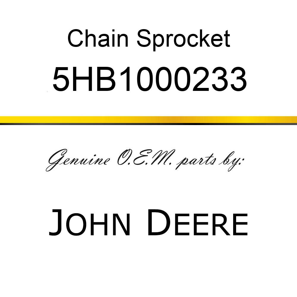 Chain Sprocket - SPKT, CPLNG 60 12 1 HT 5HB1000233